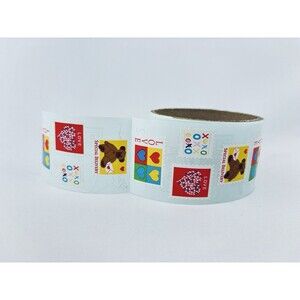 Vintage 2003 Love Stamps Mrs.‎ Grossman's Stickers Roll Heart Bear Scrapbooking